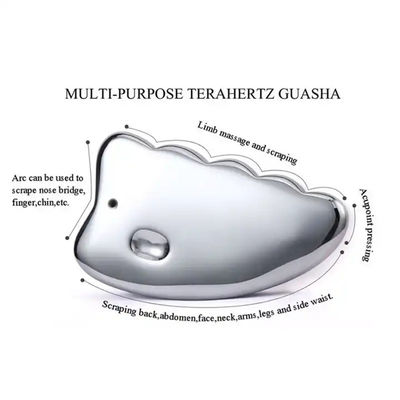 Terahertz Gua Sha Ferramenta para SPA Acupuntura Terapia Jawline Chin Rejuvenescimento e Desintoxicação do Capelo