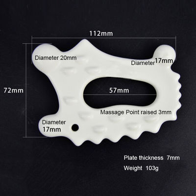Ferramenta de massagem facial 103g Quadro de Gua Sha Cerâmico para raspagem de corpo inteiro em cuidados de saúde 2024