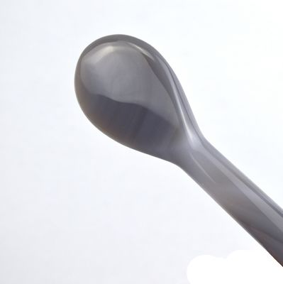 Massagista Corpo Lapa de Ágata Cinza Roller Lapa Gua Sha para Massagem de Tecido Profundo e Ponto de Acupressão