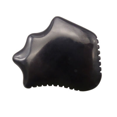 Quadro Gua Sha Natural Negro Obsidiano para Massagem Facial de Volta Terapia Relaxante Guasha Ferramenta Cuidados da Pele raspagem