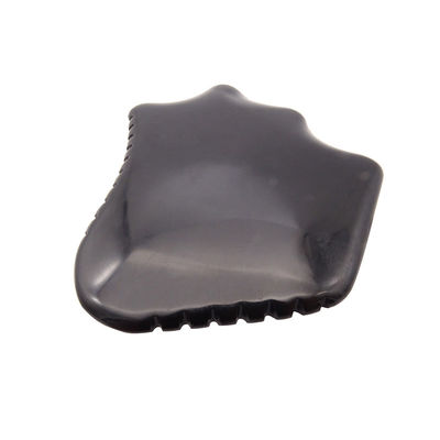 Quadro Gua Sha Natural Negro Obsidiano para Massagem Facial de Volta Terapia Relaxante Guasha Ferramenta Cuidados da Pele raspagem