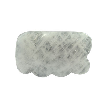 Gua Sha de Cristal Branco Jade Natural Guasha Ferramentas Faciais para Massagem Corporal SPA Acupuntura Rosto Pescoço e Olhos Cuidados da Pele Presente