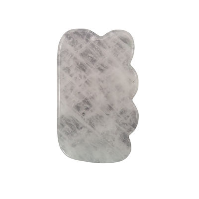 Gua Sha de Cristal Branco Jade Natural Guasha Ferramentas Faciais para Massagem Corporal SPA Acupuntura Rosto Pescoço e Olhos Cuidados da Pele Presente