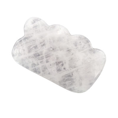 Gua Sha de Cristal Branco Jade Natural Guasha Ferramentas Faciais para Massagem Corporal SPA Acupuntura Rosto Pescoço e Olhos Cuidados da Pele Presente