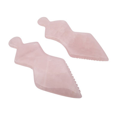 Ferramentas faciais de Guasha Rosa de Jade Natural para SPA Corpo Rosto Pescoço e Olhos Cuidados da Pele Massagista facial