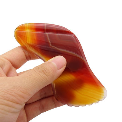 Red Agate Gua Sha ferramenta de massagem para SPA terapia de acupuntura e massagem facial e corpo cuidados de saúde Beaut