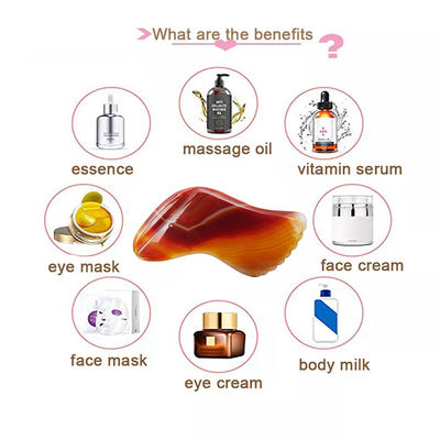 Red Agate Gua Sha ferramenta de massagem para SPA terapia de acupuntura e massagem facial e corpo cuidados de saúde Beaut