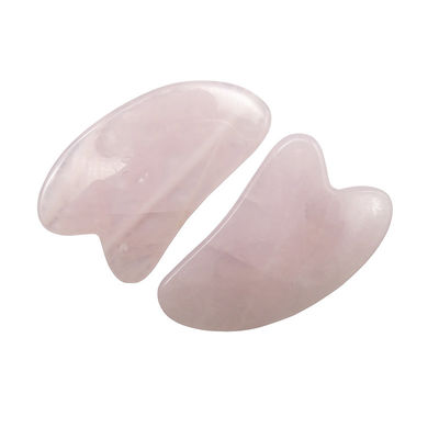 OEM/ODM Aceitável Rosa Quartz Gua Sha Jade Natural Guasha Ferramentas Faciais para Corpo Rosto Pescoço e Olho Cuidados da Pele Massagem SPA