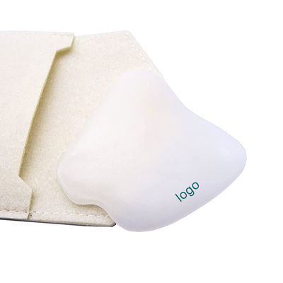 Massagista corporal portátil portátil Tabela de Gua Sha Afegã de jade branco para cuidados personalizados da pele e do corpo