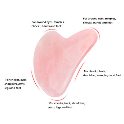 Ferramenta de massagem de pedra portátil de jade natural Gua Sha para rosto pescoço levantamento de pele remoção de rugas cuidados de beleza fisioterapia
