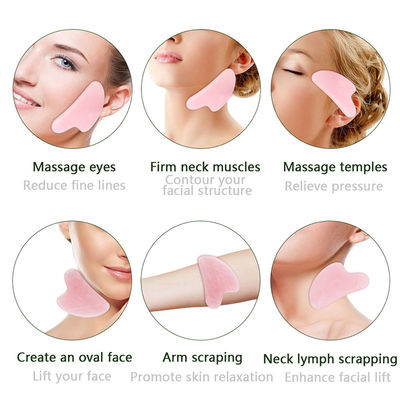 Ferramenta de massagem de pedra portátil de jade natural Gua Sha para rosto pescoço levantamento de pele remoção de rugas cuidados de beleza fisioterapia