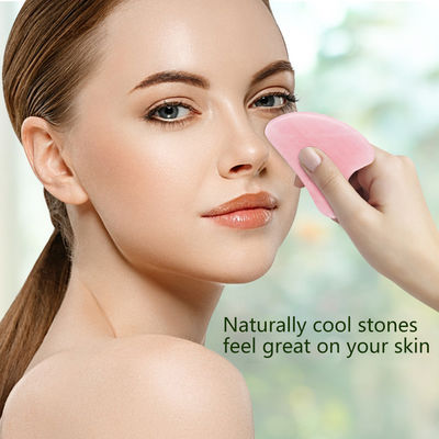 Ferramenta de massagem de pedra portátil de jade natural Gua Sha para rosto pescoço levantamento de pele remoção de rugas cuidados de beleza fisioterapia