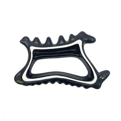 Ferramenta de massagem para cuidados de saúde pessoal Negro Cerâmica Gua Sha Tratamento facial e corporal Equipamento de cuidados de beleza