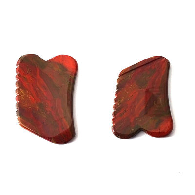 Massagem facial natural com suporte OEM/ODM Gua Sha Stone Mookaite Guasha Turquesa Branca para reduzir linhas finas faciais