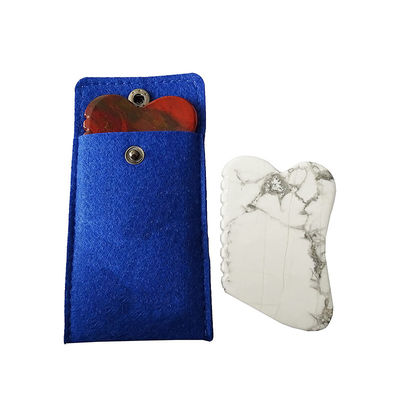 Massagem facial natural com suporte OEM/ODM Gua Sha Stone Mookaite Guasha Turquesa Branca para reduzir linhas finas faciais