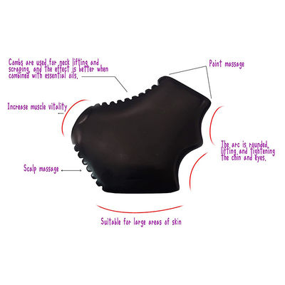 Marca privada Gua Sha Jade Massagem Facial Massagem Natural Bian Pedra Facial Guasha ferramenta de raspagem com design portátil