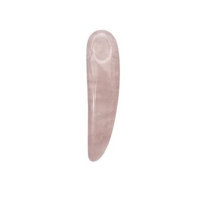 Esponja de quartzo rosa para Gua Sha e cosméticos aplicador de varinha de beleza espátula