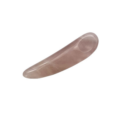 Esponja de quartzo rosa para Gua Sha e cosméticos aplicador de varinha de beleza espátula