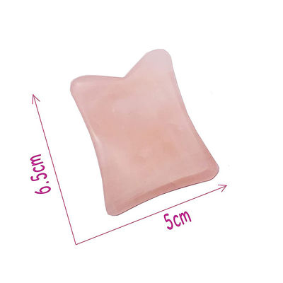 Função de elevação facial Rosa Quartz Jade Gua Sha Cristal Rolo Facial Massagem Guasha Pedra para Rejuvenescimento Facial / Corpo