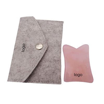 Função de elevação facial Rosa Quartz Jade Gua Sha Cristal Rolo Facial Massagem Guasha Pedra para Rejuvenescimento Facial / Corpo