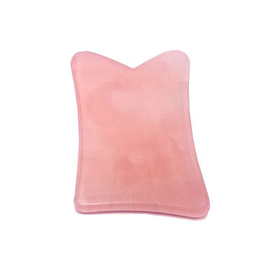 Função de elevação facial Rosa Quartz Jade Gua Sha Cristal Rolo Facial Massagem Guasha Pedra para Rejuvenescimento Facial / Corpo