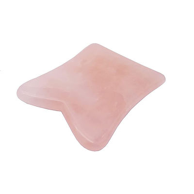 Função de elevação facial Rosa Quartz Jade Gua Sha Cristal Rolo Facial Massagem Guasha Pedra para Rejuvenescimento Facial / Corpo