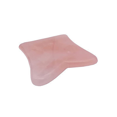 Função de elevação facial Rosa Quartz Jade Gua Sha Cristal Rolo Facial Massagem Guasha Pedra para Rejuvenescimento Facial / Corpo