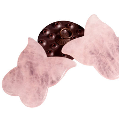Massagista Facial Formado de borboleta Jade Guasha Prato de Massagem de Pedra Natural Gua Sha raspador para pescoço corpo acupuntura Spa