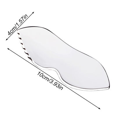 Guasha de aço inoxidável Massagem muscular relaxante Ferramenta de metal para massagem facial Massagem de tecido sonda de fisioterapia placa de raspagem