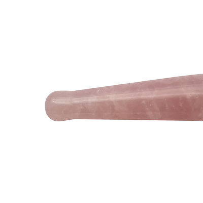 OEM ODM Natural Rosa Quartz Guasha Massagem Stick Agulha Relief Muscular Corpo Gua Sha Massager Point Roller Guasha Ferramenta