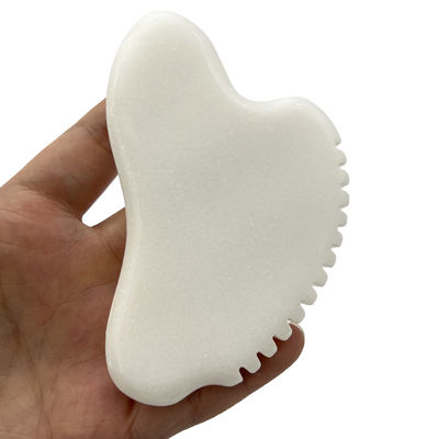 Massagista facial portátil Gua Sha Scraper Pedra de jade natural Massagista de cuidados com a pele para corpo Pescoço costas beleza saúde olho SPA