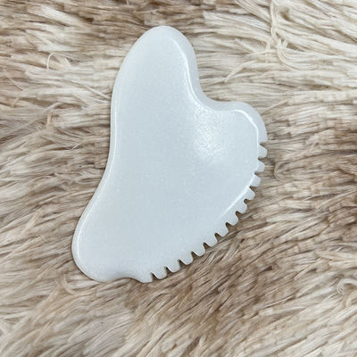 Massagista facial portátil Gua Sha Scraper Pedra de jade natural Massagista de cuidados com a pele para corpo Pescoço costas beleza saúde olho SPA