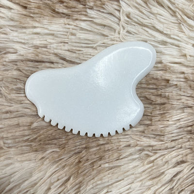 Massagista facial portátil Gua Sha Scraper Pedra de jade natural Massagista de cuidados com a pele para corpo Pescoço costas beleza saúde olho SPA