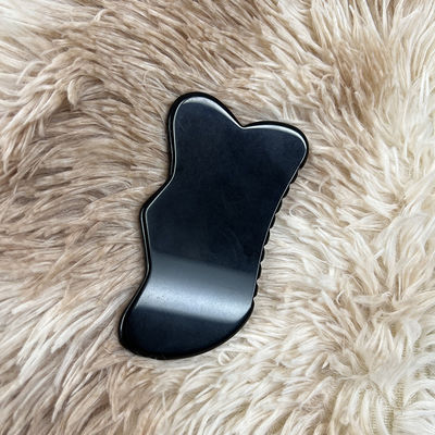 Massagista Facial Obsidiana Guasha Bela Massagem Escrava Negro Obsidiana Massagista Facial Acupuntura Gua Sha Eye Face Board SPA Tool