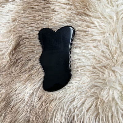 Massagista Facial Obsidiana Guasha Bela Massagem Escrava Negro Obsidiana Massagista Facial Acupuntura Gua Sha Eye Face Board SPA Tool