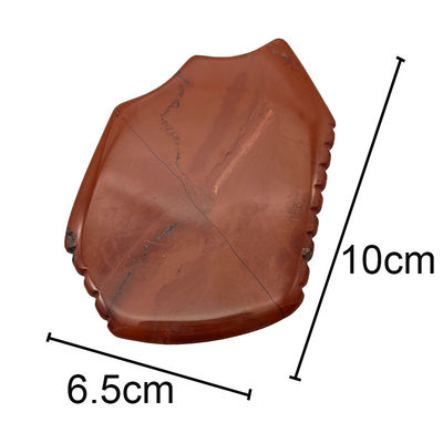 Red Jasper Facial Guasha Skin Lifting Firming Natural Hand Healing Jade Gua Sha Facial Massage Tool Portátil e de mão