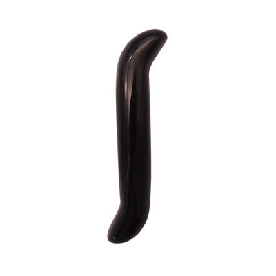 Obsidiano Natural S-Forma Massage Wand Crystal Healing Yoni Wand Massager Stick para Rejuvenescimento Facial e Corpo