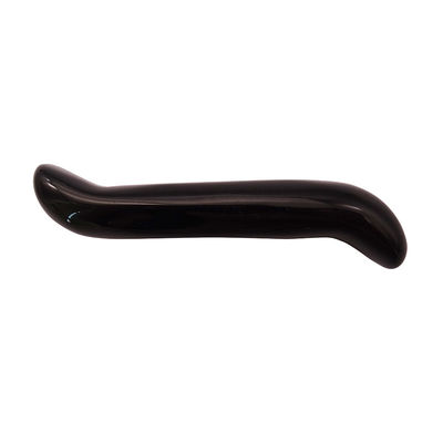 Obsidiano Natural S-Forma Massage Wand Crystal Healing Yoni Wand Massager Stick para Rejuvenescimento Facial e Corpo
