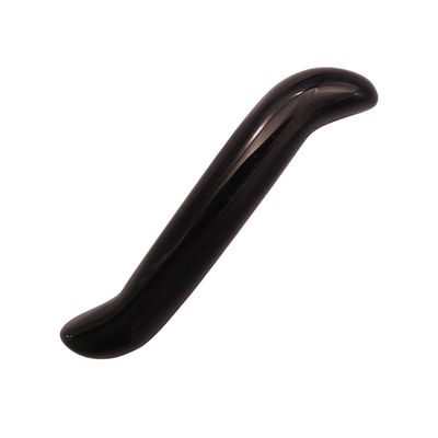 Obsidiano Natural S-Forma Massage Wand Crystal Healing Yoni Wand Massager Stick para Rejuvenescimento Facial e Corpo