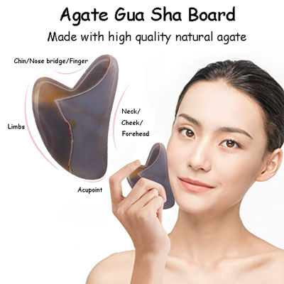 Massagista Forma do coração Gua Sha Tabela Pedra de jade para massagem facial SPA Tratamento de acupuntura