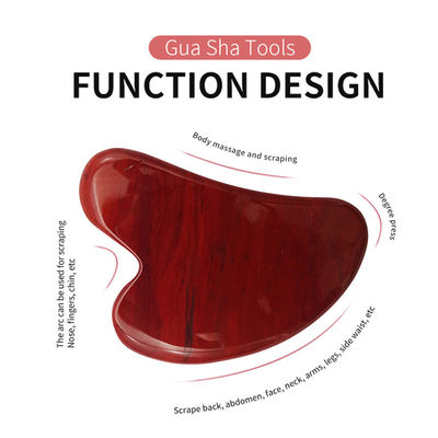 Massagista Forma do coração Gua Sha Tabela Pedra de jade para massagem facial SPA Tratamento de acupuntura