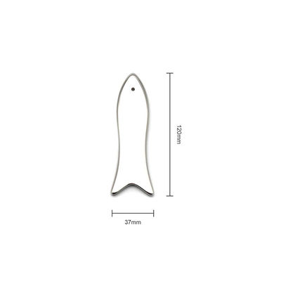 Função de cosmetologia Guasha raspador de aço inoxidável em forma de peixe Massagem facial Gua Sha Ferramenta para face lifting e pele anti-envelhecimento