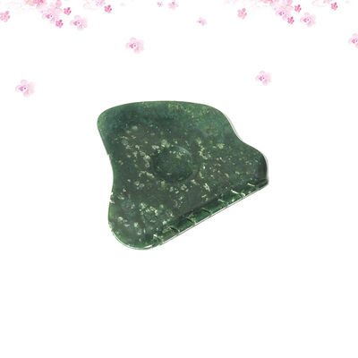 Pedra de Jade Natural Nanyang Negro-verde Guasha esfregar massagem Gua Sha para ativar Qi e dragagem de garantias