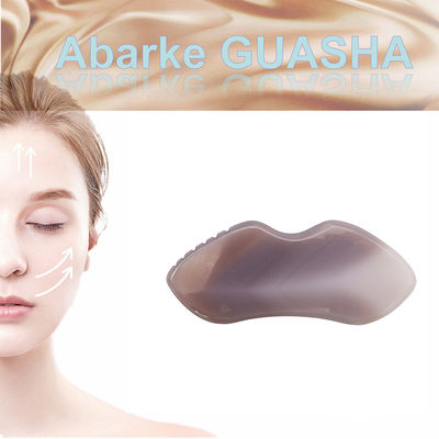 Tabela de Gua Sha de Ágata Natural para Massagem Corporal e Tratamento Facial na Terapia de Acupuntura SPA