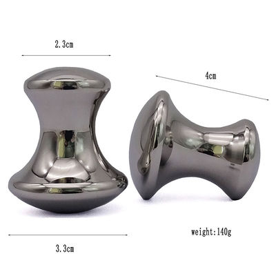 Gua Sha Massagem de cogumelos de aço inoxidável Pedra quente 3,5 * 3,5 * 2,1 polegadas Tamanho e eficácia