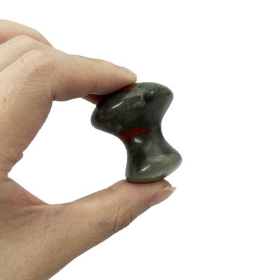 2024 Pedra de Sangue Agate Cinzento Pedra de Jade Gua Sha Fungo Pedra de Massagem para Redução de Linhas Finais no Rosto Pescoço Corpo