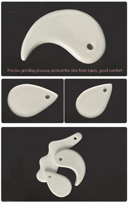 Ferramenta de elevação de Gua Sha de cara em V de cerâmica profissional para massagem da linha da mandíbula e alívio da rigidez muscular