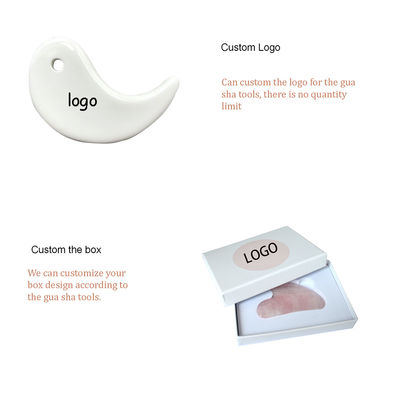 Ferramenta de elevação de Gua Sha de cara em V de cerâmica profissional para massagem da linha da mandíbula e alívio da rigidez muscular