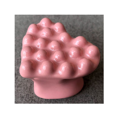 Logotipo personalizado Rosa 3D em forma de coração Universal Cerâmica Gua Sha Escrava ferramenta de massagem para olhos rosto pescoço pele massagista corporal