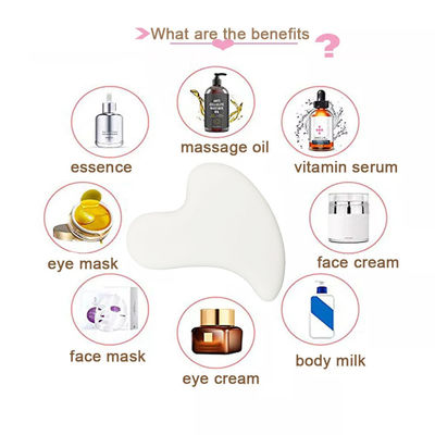 Estilo de cuidados pessoais médicos Massagem cerâmica portátil Terapia Gua Sha ferramenta de tabuleiro para rosto Guasha raspagem produto de beleza